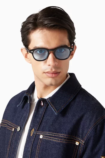 Johnny Round Sunglasses in Acetate