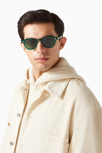 Johnny Round Sunglasses in Acetate