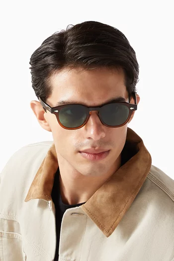 Johnny Round Sunglasses in Acetate