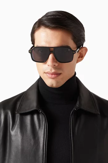Morrison Aviator Sunglasses in Acetate