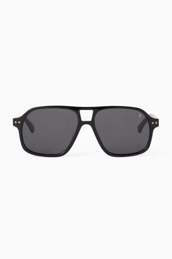 Morrison Aviator Sunglasses in Acetate