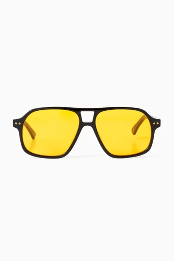 Morrison Aviator Sunglasses in Acetate