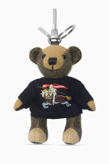 Thomas Bear Charm in Wool-cashmere
