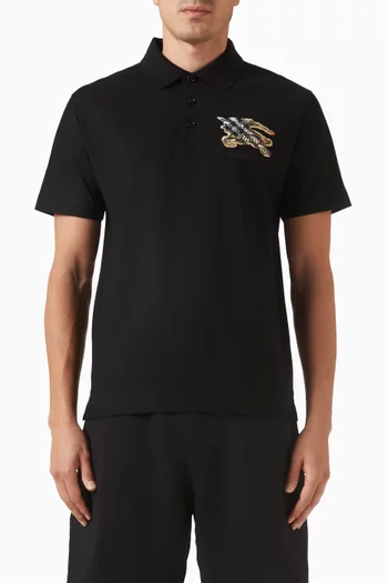 EKD Check Polo Shirt in Cotton