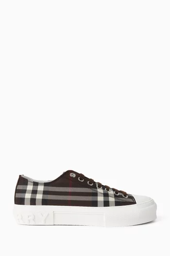 Jack Check Sneakers in Canvas