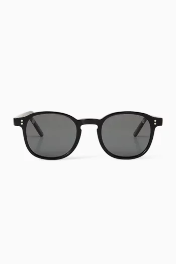 Tasca Round Sunglasses in Acetate