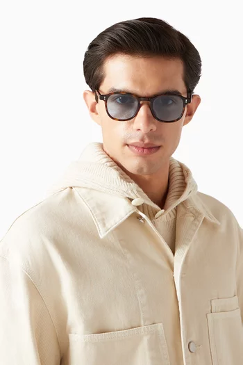 Tasca Round Sunglasses in Acetate