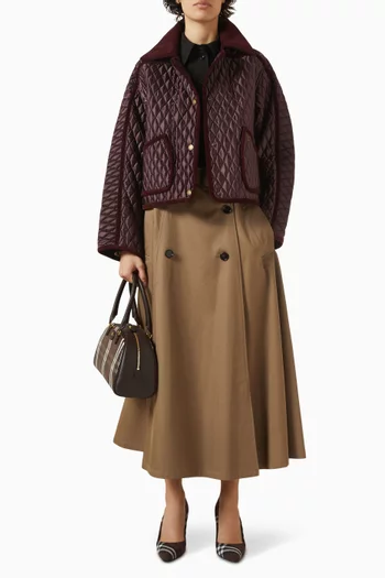 Floriston Cropped Jacket in Quilted Nylon