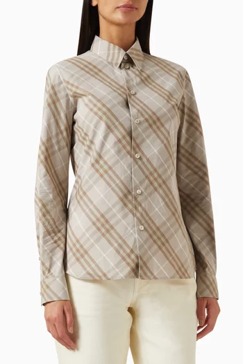 Check Shirt in Cotton