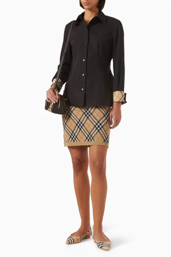 Eliza Slim-fit Shirt in Cotton-poplin