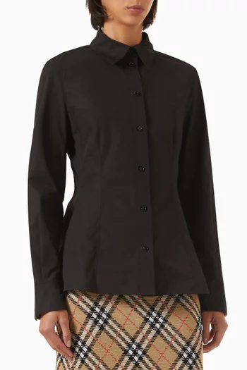 Eliza Slim-fit Shirt in Cotton-poplin