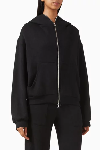 كنزة بلاش بغطاء رأس وسحّاب