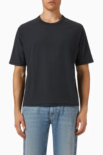 Slub T-shirt in Cotton-jersey