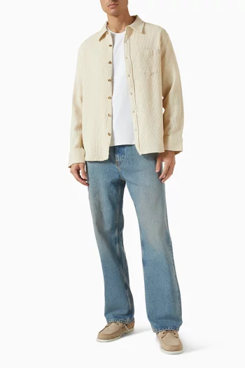 Pigment Dyed Waffle Shirt in Cotton