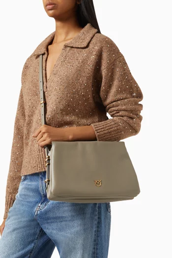 حقيبة كتف وان، تو، ثري جلد