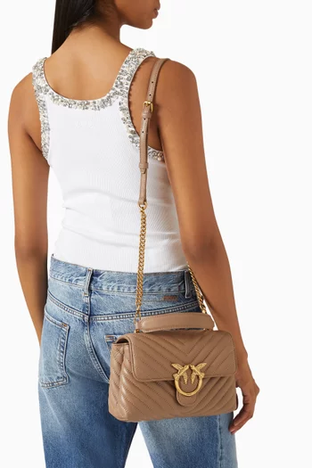 حقيبة لوف ليدي بتصميم مبطّن بيد علوية جلد