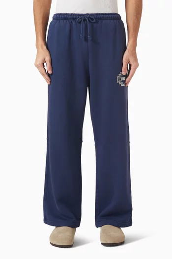 Embroidered Navajo Parachute Sweatpants in Cotton