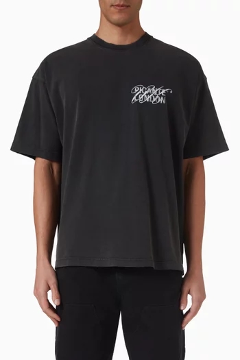 تي شيرت دوس بشعار الماركة قطن عضوي