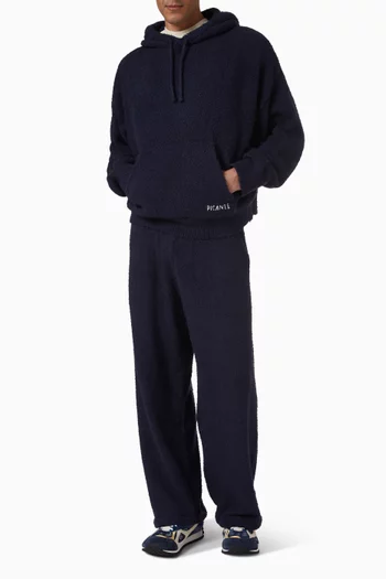 كنزة بغطاء رأس شاجي قماش منسوج