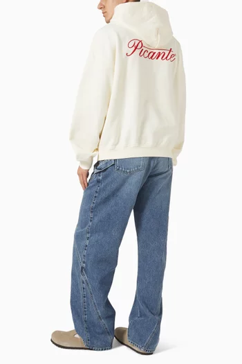 كنزة بغطاء رأس تايلور بغرزة السلسلة قطن