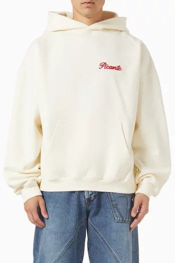 كنزة بغطاء رأس تايلور بغرزة السلسلة قطن