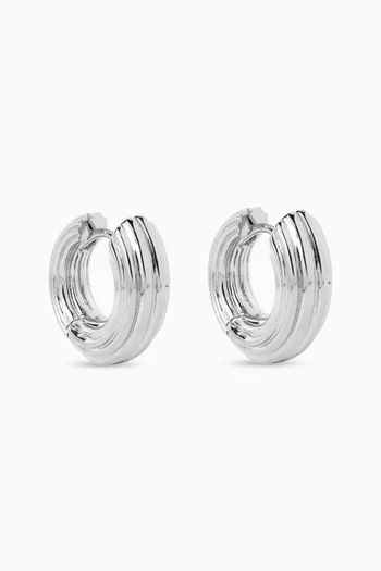 Mini Non-Conformist Hoops in Sterling Silver