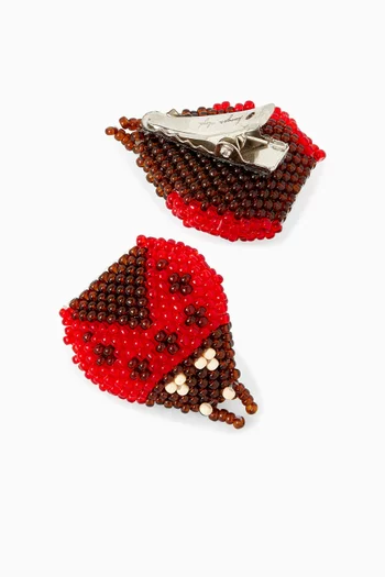 Ladybug Hair Clips, Set of 2