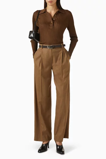 بنطال أغسطس مزيج صوف