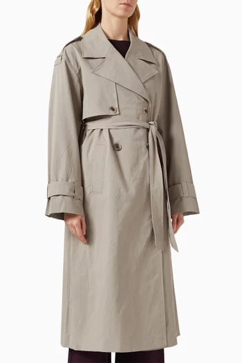 معطف ياسفينورا ترنش مزيج قطن