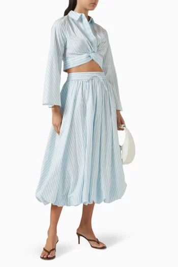Gemma Skirt in Cotton Poplin