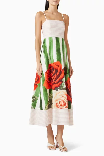 Molly Floral-print Midi Dress