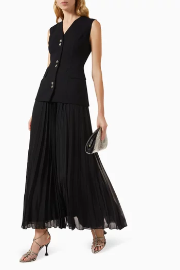 Waistcoat-style Maxi Dress