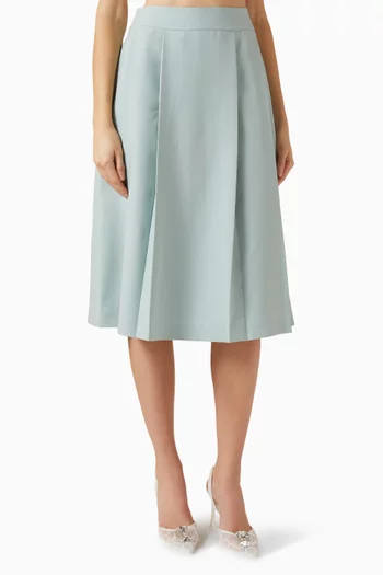 Pleated Midi Skirt
