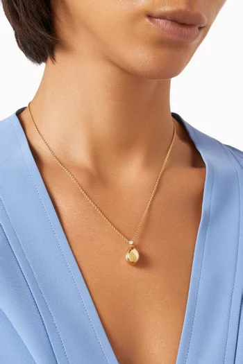 قلادة بدلاية صغيرة ذهب أصفر عيار 18