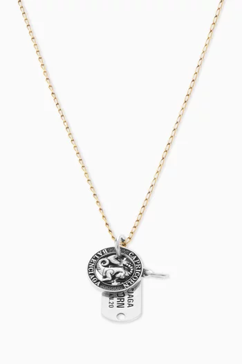 Horoscope Capricorn Necklace in Brass