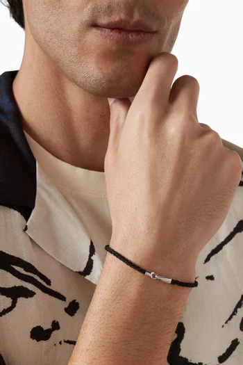 Cruz Rope Bracelet in Leather