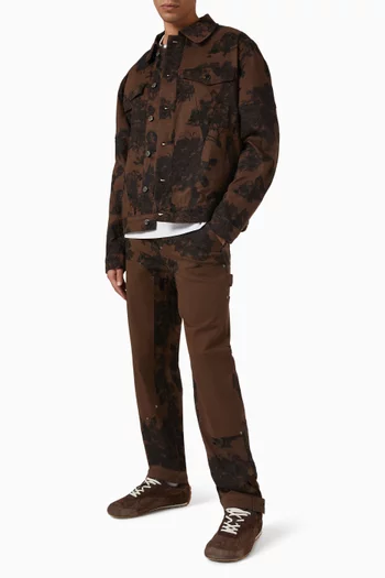 بنطال كاربنتر بزهور بتصميم ظل