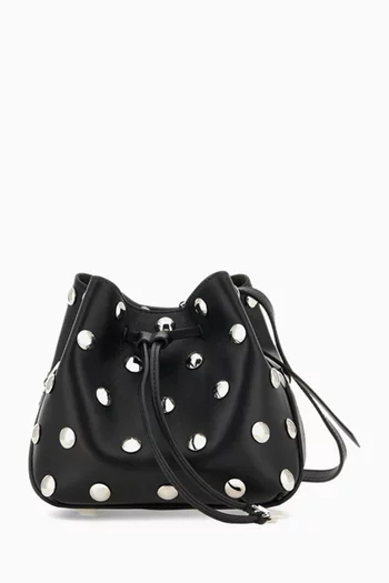 حقيبة باكيت هوكيت ميني مزينة بحلي جلد