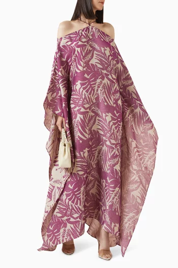 قفطان سا سا مزين بنقشة استوائية