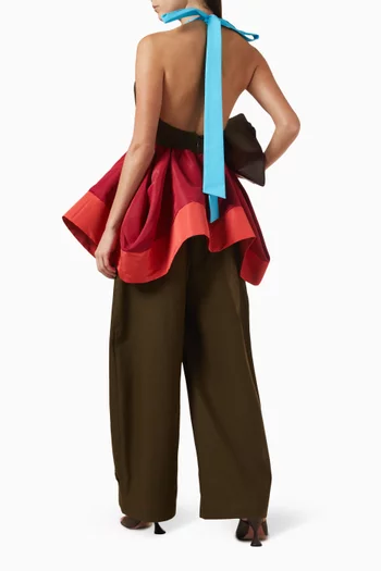 بلوزة امبريلا بحمالة حول الرقبة