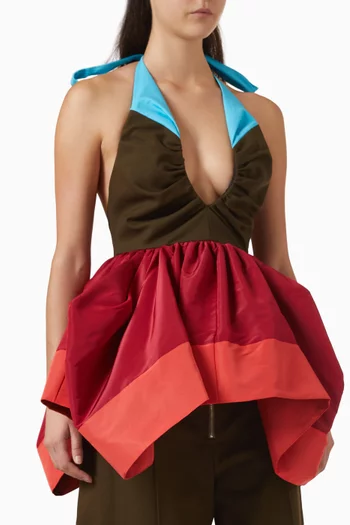 بلوزة امبريلا بحمالة حول الرقبة