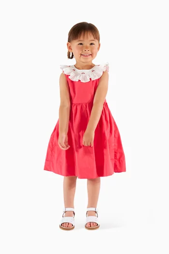 Faustine Ruffle Dress in Cotton