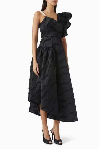Asymmetric Frill Dress