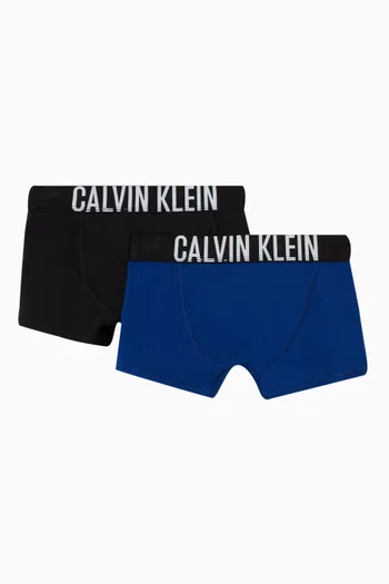 Logo Trunks in Cotton Stretch, Set of 2