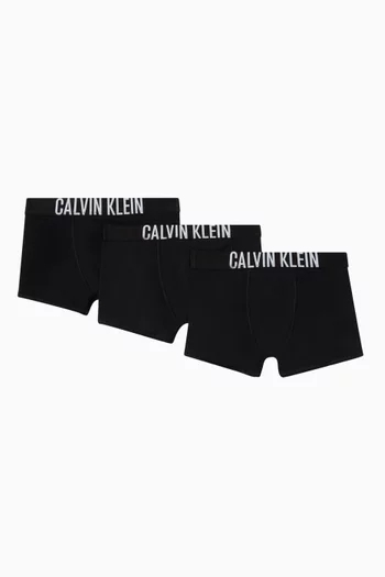 Logo Trunks in Cotton Stretch, Set of 3