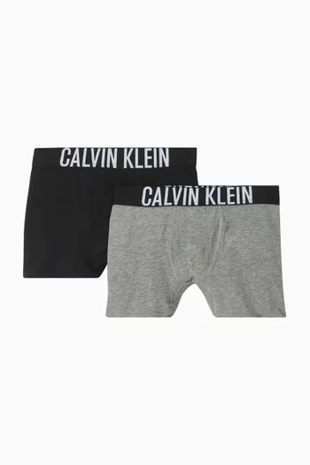 Intense Power Boxer Briefs in Stretch Cotton, Set of 2