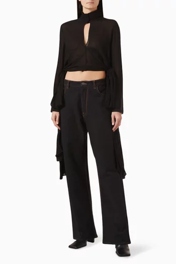 بلوزة بعقد جورجيت