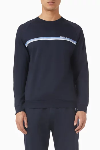 Logo Sweatshirt in Cotton Terry