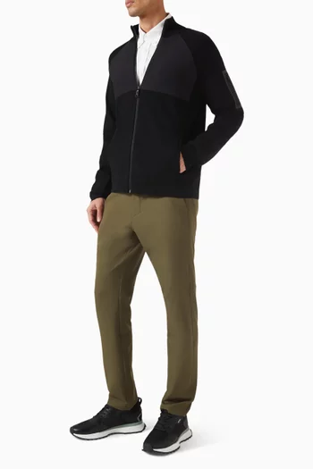 جاكيت منسوج بخامات مختلفة