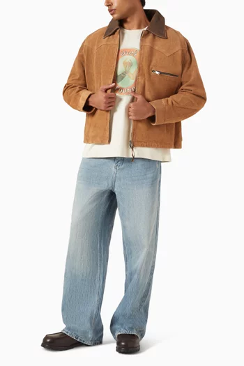 Western Barn Jacket in Suede